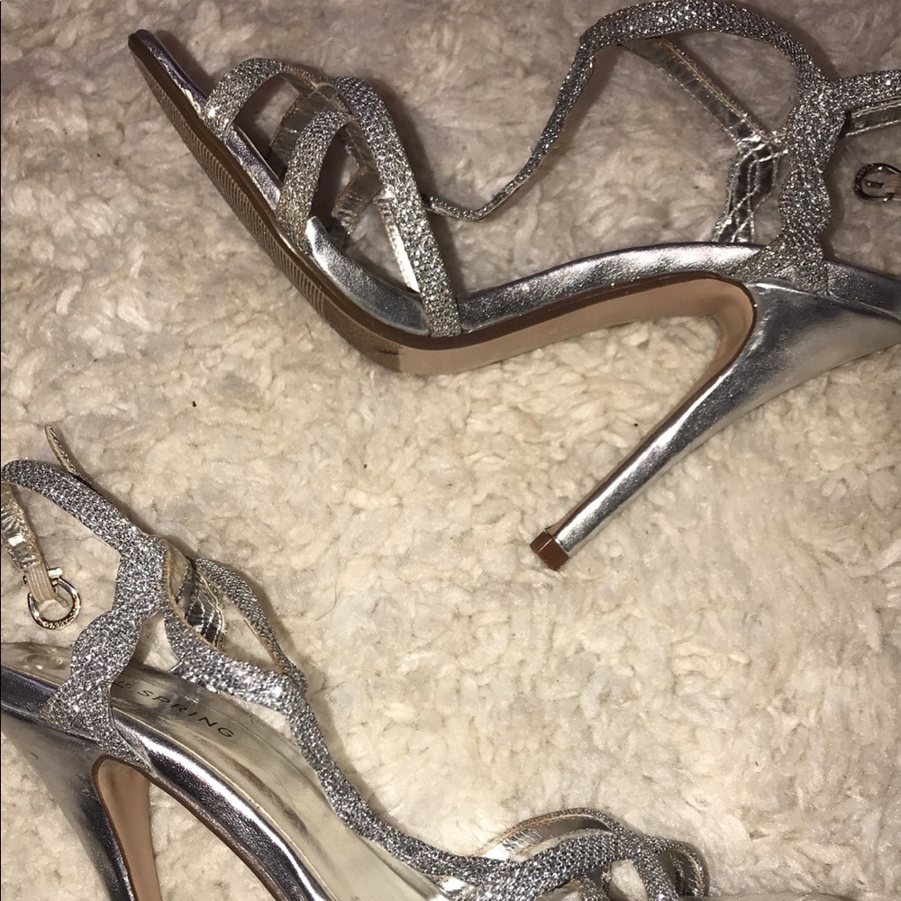 Silver heels